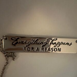 Origami Owl Silver Inspirational Necklace